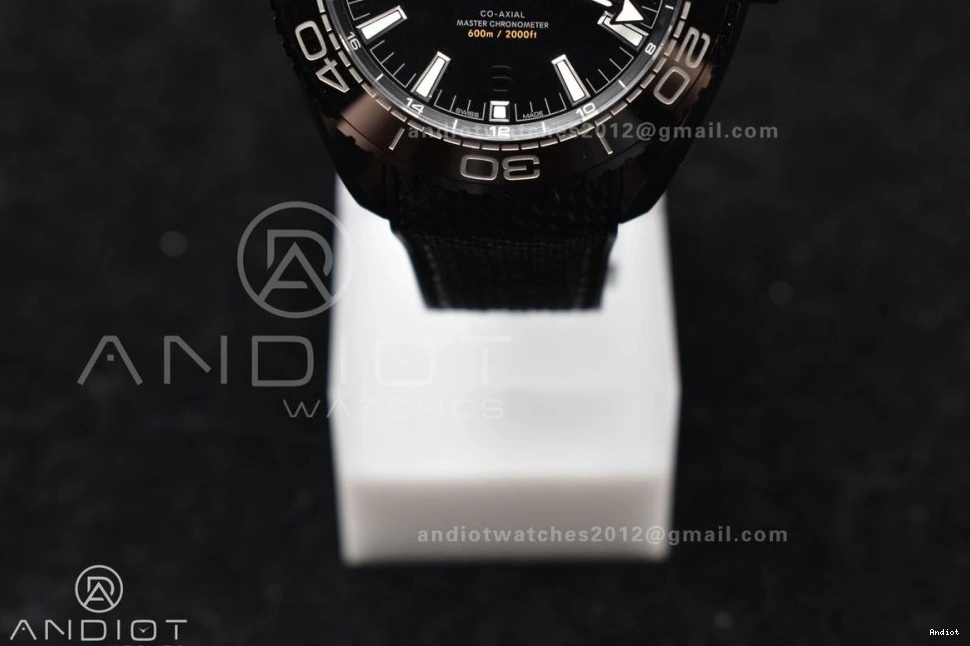 on Nylon Edition A8906 Ocean Real VSF Black Best Strap Clone Super 45.5mm Planet Black Ceramic 1:1 Deep 0108